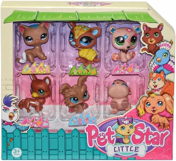 3046A2 Pet Star 6'lı Miniş Seti-1 ürün görseli 1