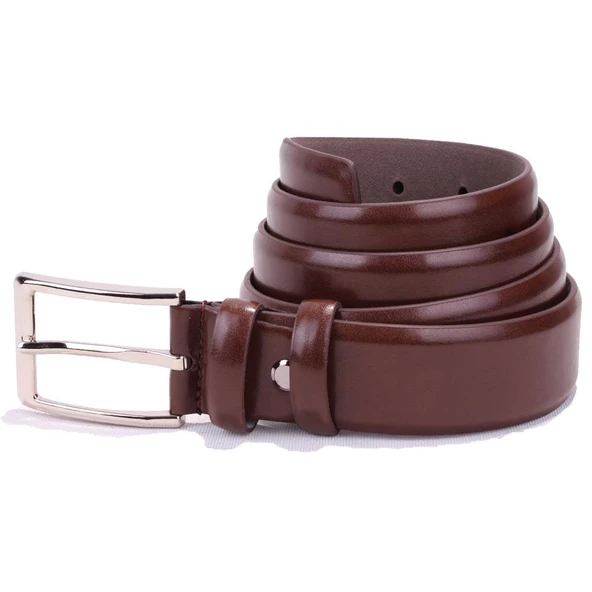 Dagoster DMK26-302 Kahve 3,5 cm Suni Deri Erkek Kemer ürün görseli 1