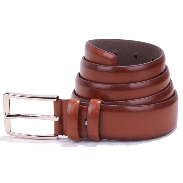 Dagoster DMK26-302 Taba 3,5 cm Suni Deri Erkek Kemer ürün görseli 1