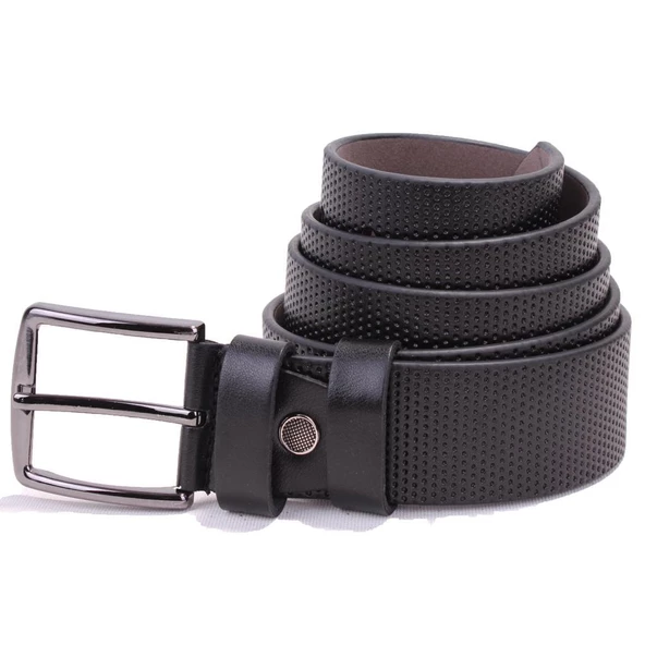Dagoster DMK26-352 Siyah 4 cm Suni Deri Erkek Kemer ürün görseli 1