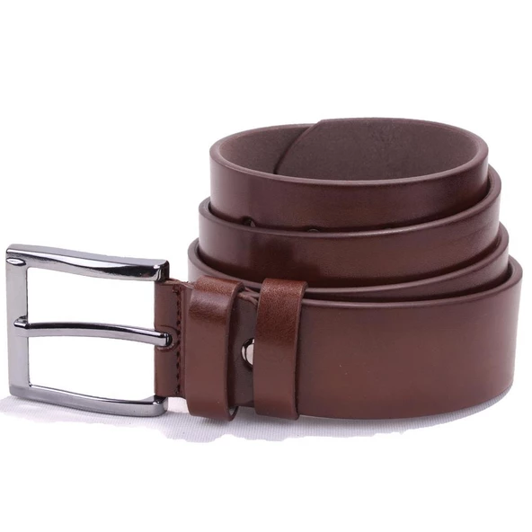 Dagoster DMK26-456 Taba 4.5 cm Suni Deri Erkek Kemer ürün görseli 1