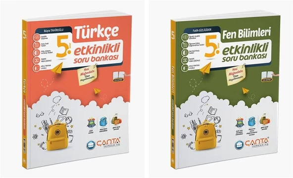 Çanta 2025 5. Sınıf Türkçe + Fen Bilimleri Etkinlikli Kazanım Soru Seti 2 Kitap Güncel Müfredat ürün görseli 1