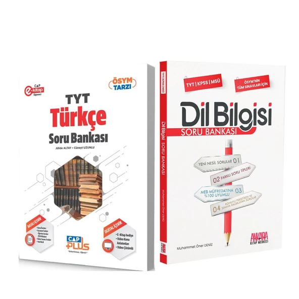 Çap Yayınları TYT Türkçe ve AKM Dil Bilgisi Soru Bankası Seti 2 Kitap ürün görseli 1
