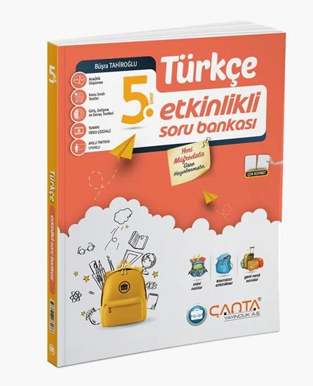 Çanta 2025 5. Sınıf Türkçe Etkinlikli Kazanım Soru Bankası ürün görseli 1