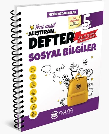 Çanta 2025 5. Sınıf Sosyal Bilgiler Alıştıran Defter ürün görseli 1