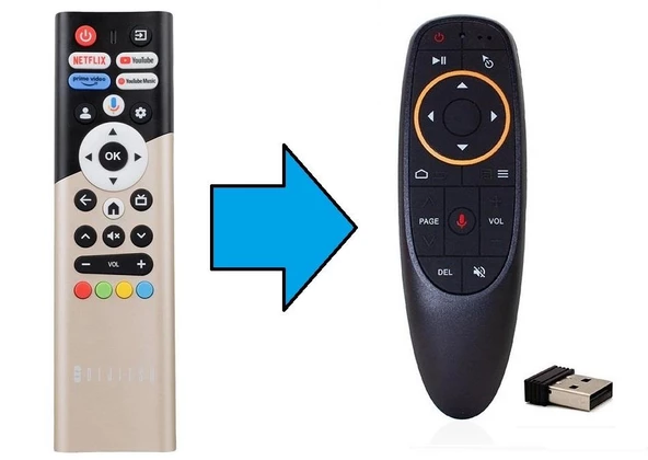 Dijitsu Googlee Smart Tv Kumandası-Resimde Sağdaki Gönderilir ürün görseli 1