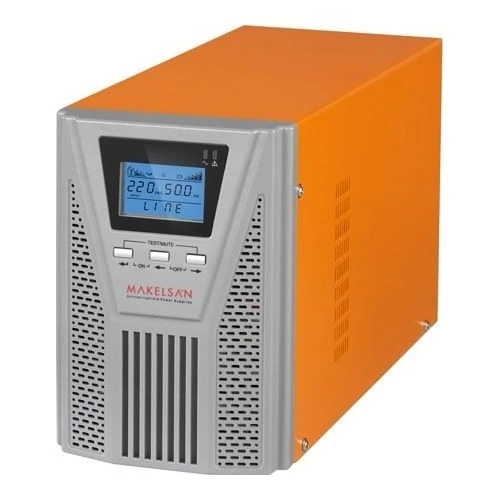 MAKELSAN POWERPACK SE 1KVA 5-10DK 2x12V/7AH 1F/1F ONLİNE UPS MU01000N11EAV04 ürün görseli 1