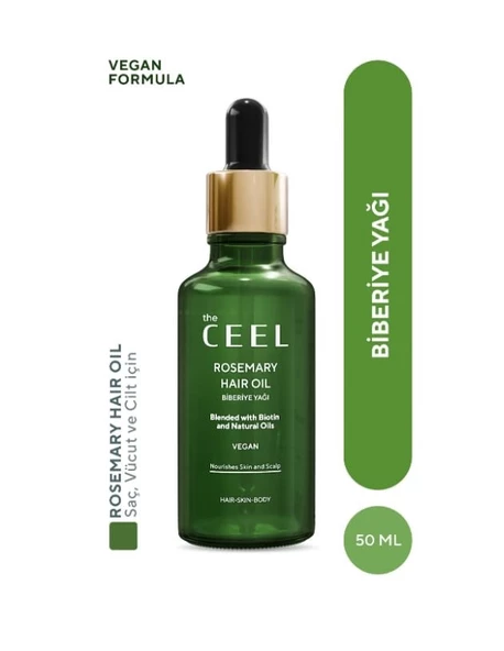 The Ceel Biberiye Yağı Complexi Sac Dokulmesi ve Asiri Yipranmis Saclar icin Biotin Özlü Saç Bakımı 50 ML ürün görseli 1