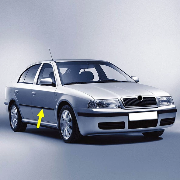 Skoda Octavia A4 2001-2009 Sağ Ön Kapı Çıtası Bandı 1U4853516C ürün görseli 1
