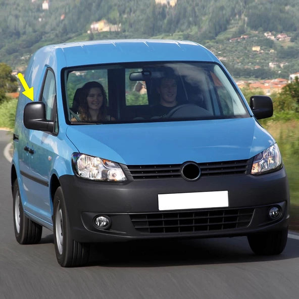 VW Caddy 2011-2015 Sağ Dış Dikiz Aynası Komple Elektrikli 2K1857508K ürün görseli 1