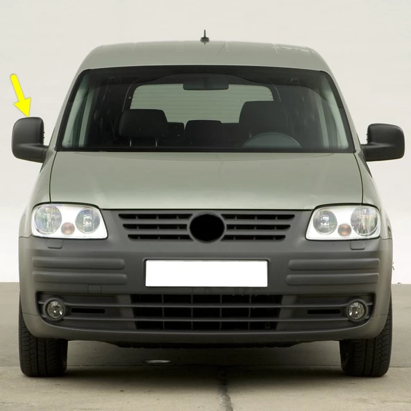 VW Caddy 2004-2010 Sağ Dış Dikiz Aynası Komple Elektrikli 2K1857508K ürün görseli 1