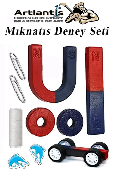 Mıknatıs Seti 10 Parça 1 Paket Deney Malzemesi Okul Projeleri İçin Manyetik U I Araba Halka Mıknatıs Deney Oyun Seti Eğitici ürün görseli 1