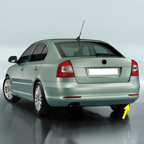 Skoda Octavia A6 Sedan 2009-2012 Arka Tampon Çeki Demiri Kapağı ürün görseli 1