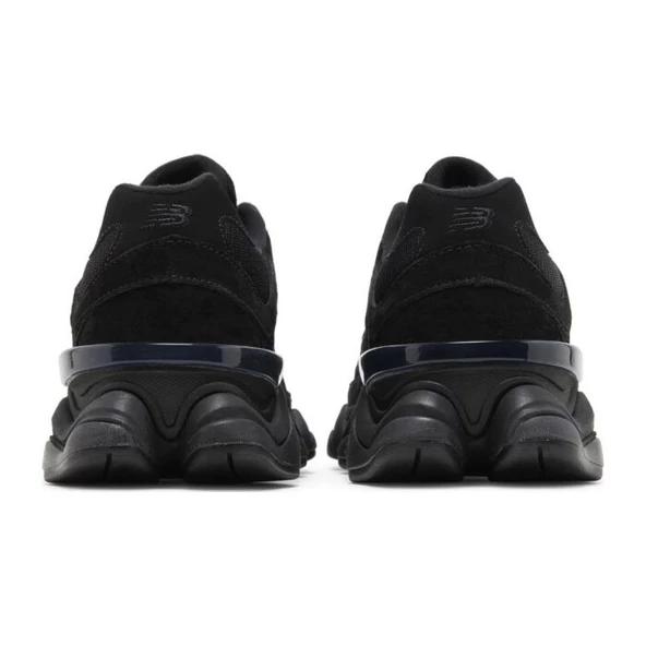 New Balance 9060 Triple Black Suede - Resim 4