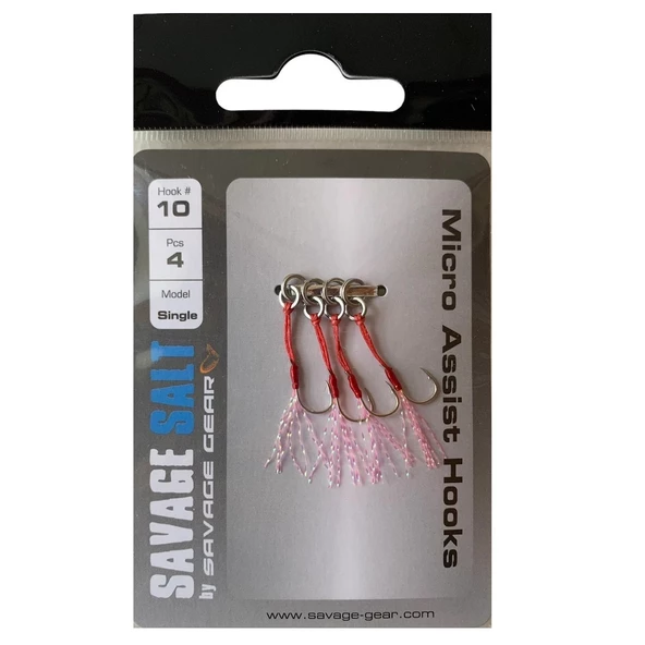 Savage Gear Micro Single Assist İğne No:10 (4'lü Paket) ürün görseli 1