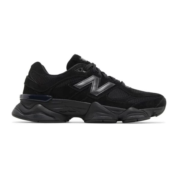 New Balance 9060 Triple Black Suede ürün görseli 1