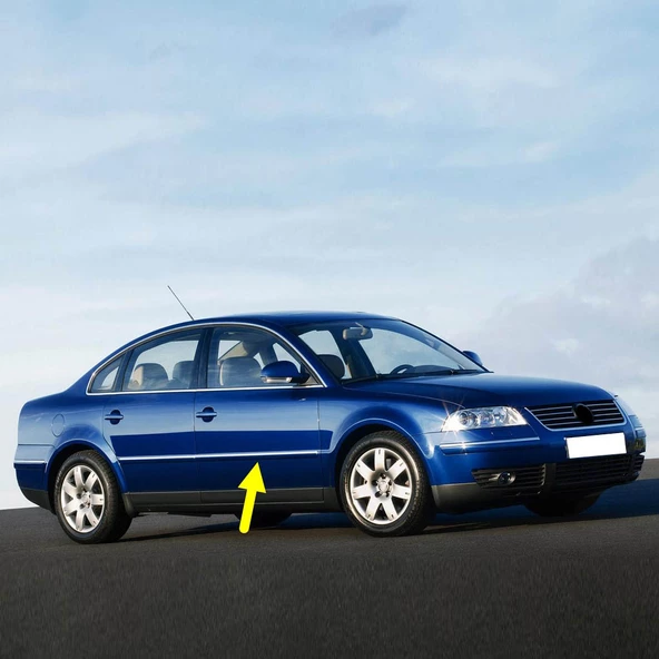 VW Passat B5.5 2001-2005 Sağ Ön Kapı Bandı Çıtası Kromlu 3B0853516C ürün görseli 1