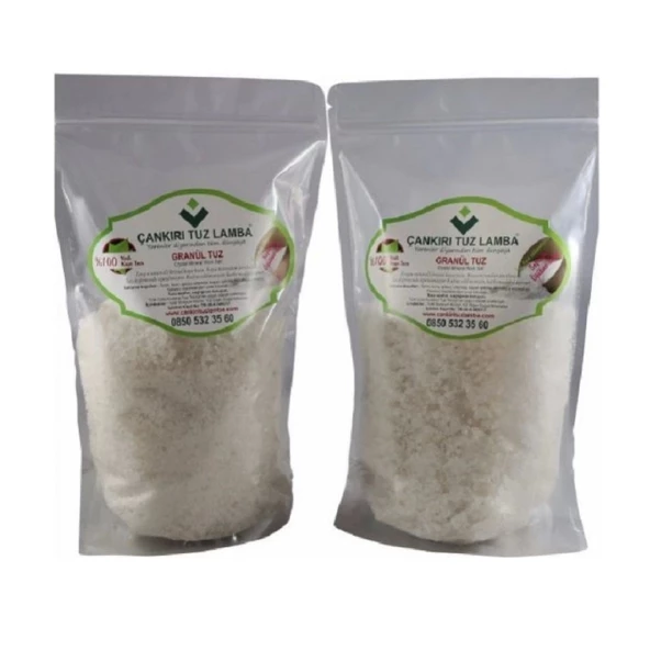 Çankırı Mineralli Kristalli Sofrada Öğütme Tuzu Granül 2 KG ürün görseli 1