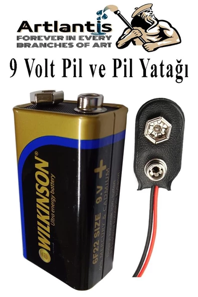 9 Volt Pil ve Pil Yatağı 1 Adet 9V Pil Yuvası İkili 9V Pil Başlığı Pil Tutucu Çift Başlıklı Kare Pil Okul Elektrik Deney ürün görseli 1