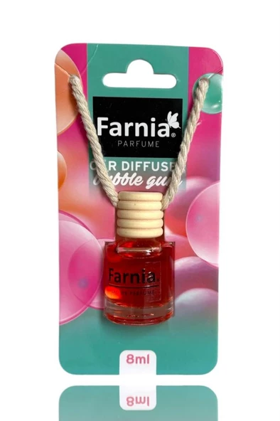 Farnia Yüksek Esanslı Askılı Araç Kokusu EDP Parfüm Tatlı Sakız 8 Ml ürün görseli 1