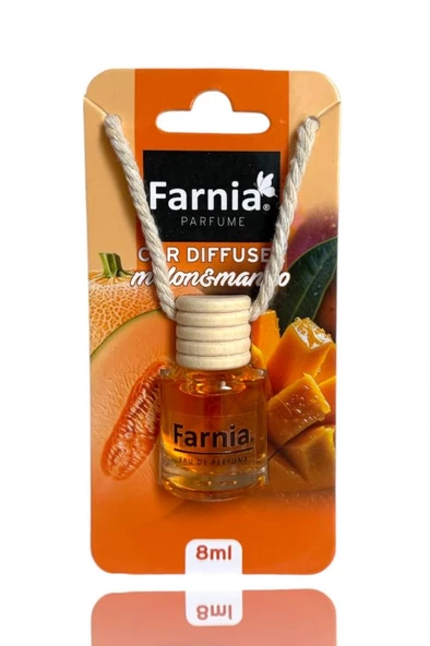 Farnia Yüksek Esanslı Askılı Araç Kokusu EDP Parfüm Mango Kavun 8 Ml ürün görseli 1