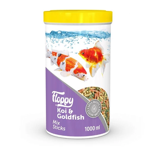 Floppy Koi Goldfish Mix Stick Japon Balık Yemi 1000 Ml ürün görseli 1