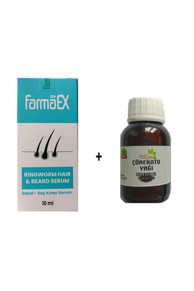 myfarmaex Saç Kıran & Sakal Kıran Serum +çörekotu Yağı Avantajlı Set ürün görseli 1
