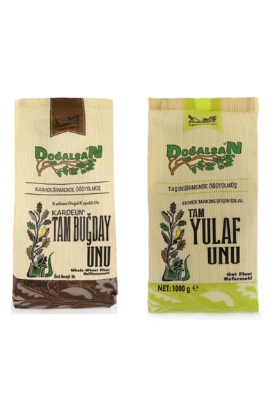 Doğalsan Tam Yulaf Unu 1 kg+ Tam Buğday Unu 1 kg ürün görseli 1
