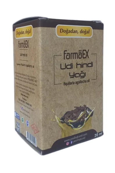 Kuvvet Marka Farmaex - Udi Hindi Yağı 20ml ürün görseli 1