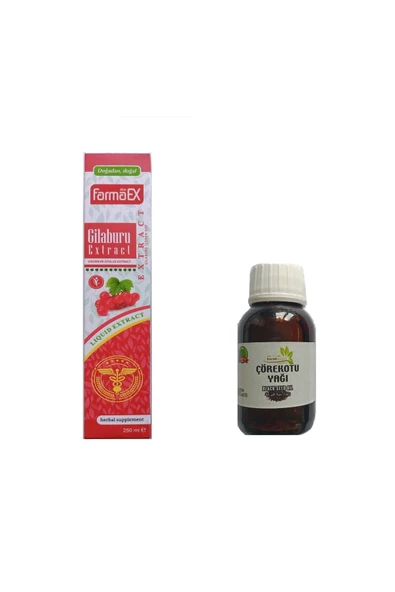 myfarmaex Gilaburu Ekstrat 250ml + Çörekotu Yağı 50ml ürün görseli 1