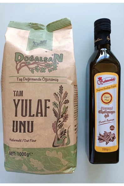 Doğalsan Yulaf Unu 1kg + Keçiboynuzu Özü ürün görseli 1