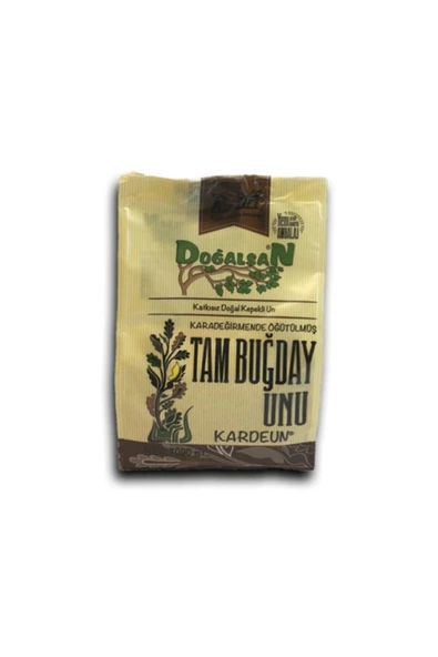 Doğalsan Tam Buğday Unu Kardeun 1 Kg Karadeğirmende Öğütülmüş Katkısız Doğal Kepekli Un ürün görseli 1