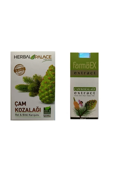 Herbal Palace Çam Kozalağı Macunu + Farmaex Çam Kozalağı Özü Ikili Avantajlı Kış Seti ürün görseli 1