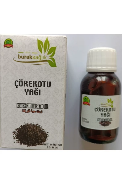 Burak Sağlık Herbal Soğuk Sıkım %100 Çörek Otu Yağı 50ml ürün görseli 1