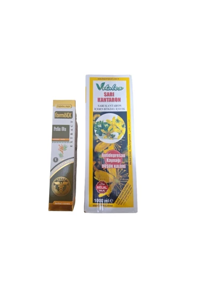 myfarmaex Pelin Otu Ekstrat 250ml + Sarı Kantaron Suyu 1000ml 2 li avantajlı set ürün görseli 1