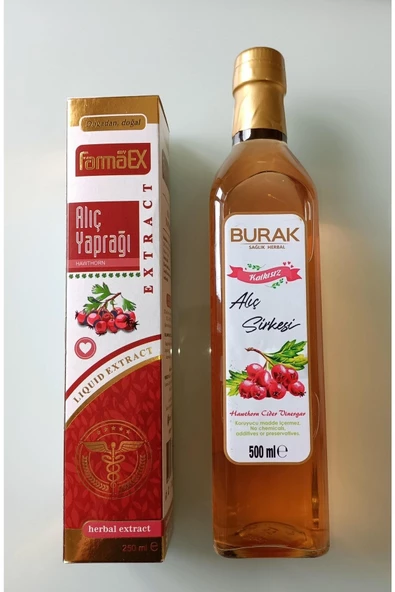 myfarmaex My Farmaex Alıç Yaprağı Ekstract 250ml + Alıç Sirkesi 500ml 2li Avantajlı Set Nhrrr... ürün görseli 1