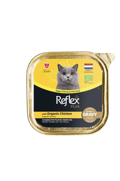 Reflex Plus Gravy Soslu Doğal Tavuklu Kedi Konservesi 85 GR ürün görseli 1