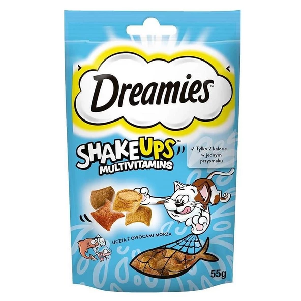 Dreamies Shake Ups Somon Karides Ton Balığı Kedi Ödülü 55 Gr ürün görseli 1