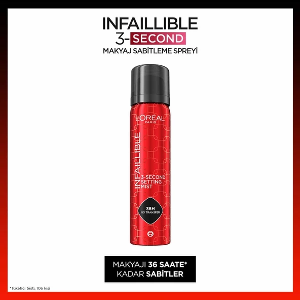 L'Oréal Paris Infaillible 3-Second Makyaj Sabitleme Spreyi ürün görseli 1
