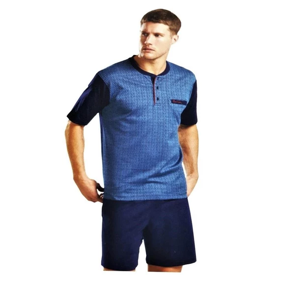 Pierre Cardin 5038 3'lü Çeyizlik Şortlu Erkek Pijama Takım ürün görseli 1
