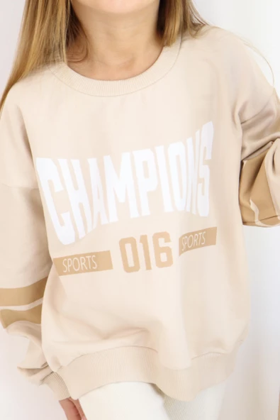 Champions Baskılı Sweat - Resim 12