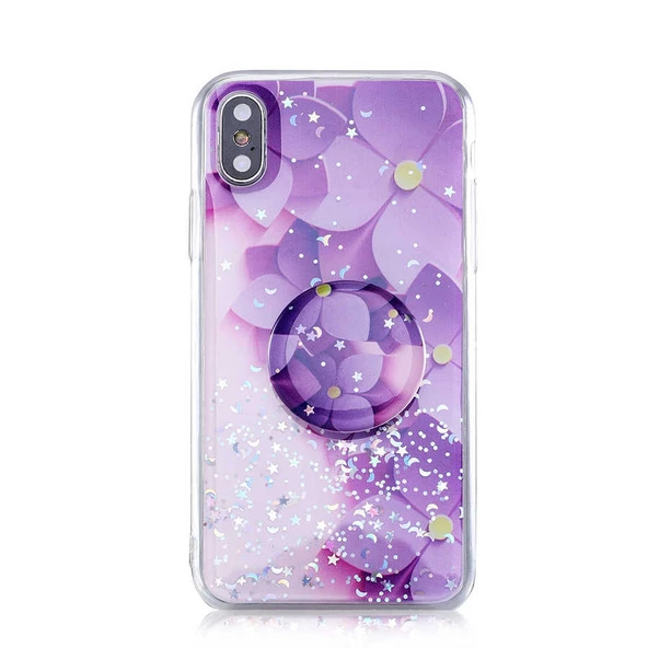 iPhone XS Max 6.5 Kılıf Pop Soket Renkli Vale Silikon ürün görseli 1