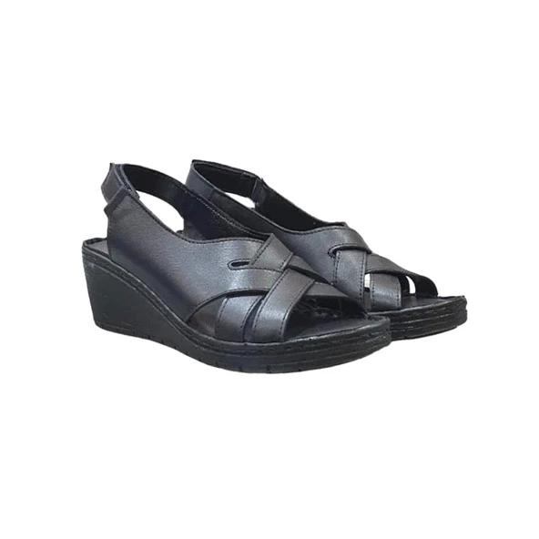 Pierre Cardin Deri Anatomik Bayan Sandalet Ayakkabı ürün görseli 1
