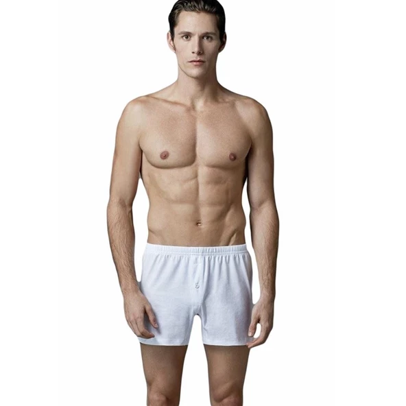 Eros 11523 Kutulu Düğmeli Pamuklu 2'li Erkek Boxer (S-4XL) ürün görseli 1