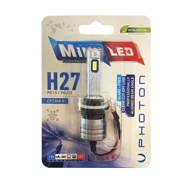 Photon Mini H27 Compact Led 12-24V Tekli Blister ürün görseli 1