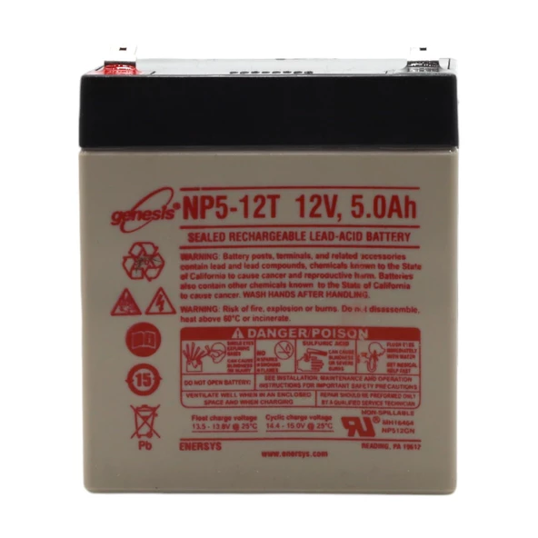 ENERSYS GENESİS NP5-12T 12V 5AH BAKIMSIZ KURU TİP AGM VRLA AKÜ ürün görseli 1