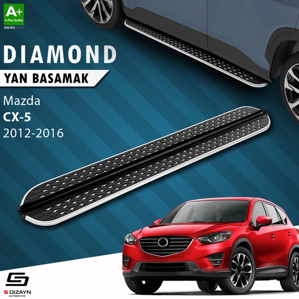 S-Dizayn Mazda CX-5 Diamond Krom Yan Basamak 183 Cm 2012-2016 ürün görseli 1