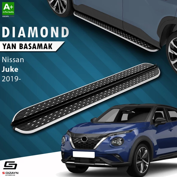 S-Dizayn Nissan Juke 2 Diamond Krom Yan Basamak 173 Cm 2019 Üzeri ürün görseli 1