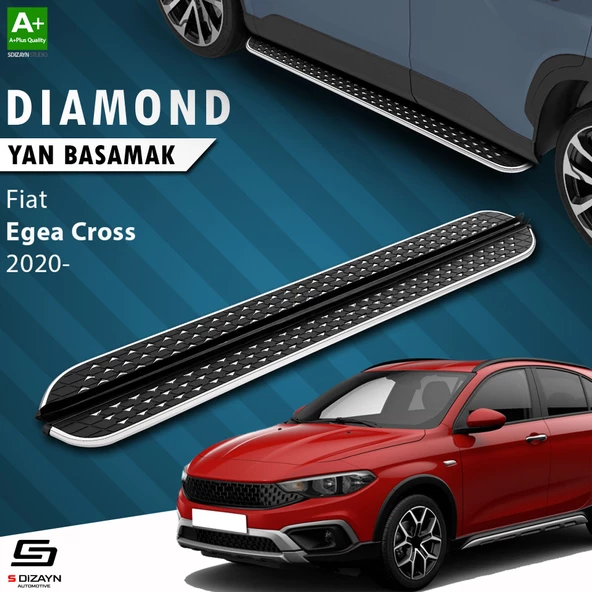 S-Dizayn Fiat Egea Cross Diamond Krom Yan Basamak 183 Cm 2020 Üzeri ürün görseli 1
