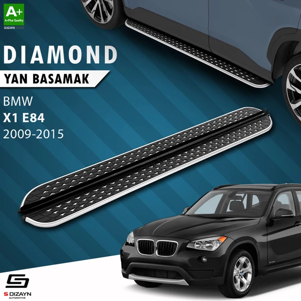 S-Dizayn Bmw X1 E84 Diamond Krom Yan Basamak 183 Cm 2009-2015 ürün görseli 1